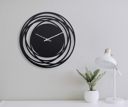 🕒 Elevate Your Space with Our Stylish Black Wall Clock! 🖤✨ Perfect for Any Room - Silent, Modern, and Rustic Design! #HomeDecor #WallClock #InteriorDesign