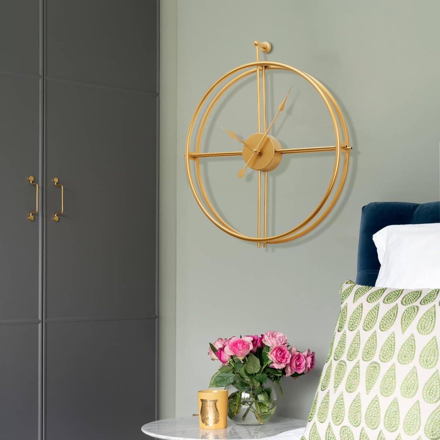 ✨ Elevate Your Space with Our Stunning Gold Wall Clock! 🕒 Perfect for Living Rooms, Bedrooms, and More! 🏡 Minimalist Design, Non-Ticking, Battery Operated! #HomeDecor #WallClock #Minimalism