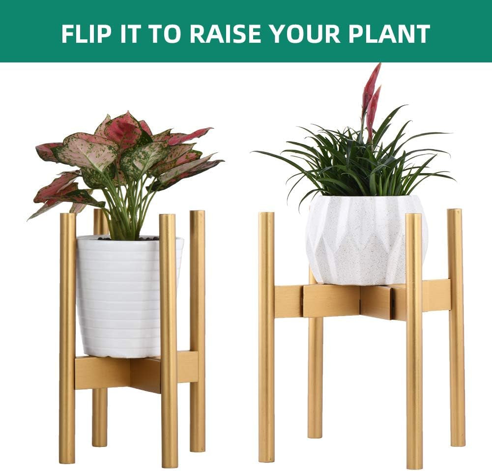 🌿✨ Elevate Your Greenery! 🌟 Get our Stackable & Adjustable 2-Tier Plant Stand Set (30'' Gold) for a stylish indoor garden! 🪴💛 #HomeDecor #PlantLovers