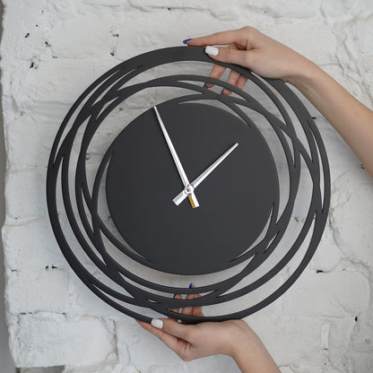 🕒 Elevate Your Space with Our Stylish Black Wall Clock! 🖤✨ Perfect for Any Room - Silent, Modern, and Rustic Design! #HomeDecor #WallClock #InteriorDesign