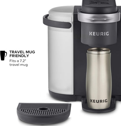 "Ultimate K-Cafe K-Duo Coffee Maker: Brew Coffee, Lattes & Cappuccinos with 32 K-Cup Pods - Dark Charcoal"