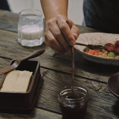 "Elegant Nordic Black Walnut Kitchen Utensils - Imported Quality for Your Culinary Creations!"