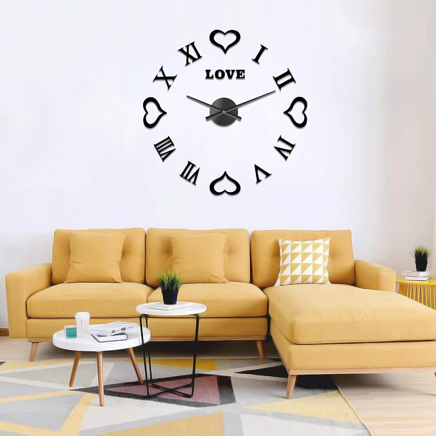 ✨ Transform Your Space with Our DIY Frameless Wall Clock Kit! 🕒💖 Create a Stunning 3D Design with Mirror Heart Stickers - Perfect Gift for Any Occasion! 🏡✨ #HomeDecor #DIYClock #GiftIdeas